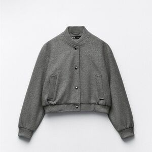 Zara soft bomber jacket